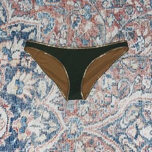 Tooshie Southampton Bikini Bottoms W/ Gold Lurex Trim SZ 42/US 12 NWOT